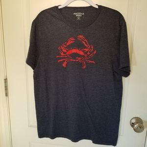 T shirt with crab